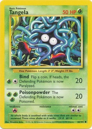Tangela (66/102) [Base Set Unlimited] | Card Citadel