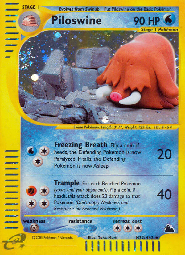 Piloswine (H22/H32) [Skyridge] | Card Citadel