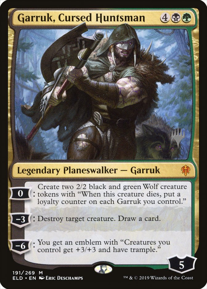 Garruk, Cursed Huntsman (Promo Pack) [Throne of Eldraine Promos] | Card Citadel