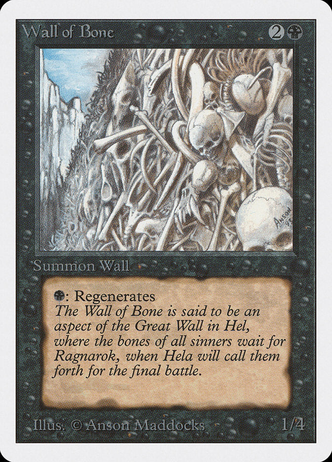 Wall of Bone [Unlimited Edition] | Card Citadel
