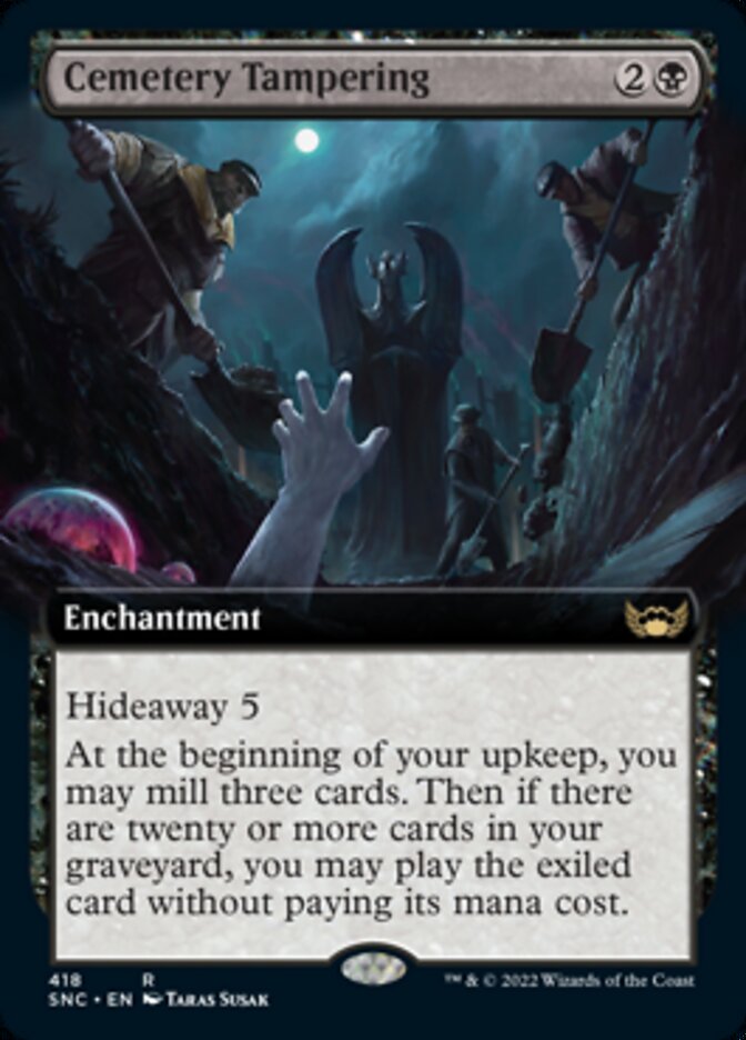 Cemetery Tampering (Extended Art) [Streets of New Capenna] | Card Citadel