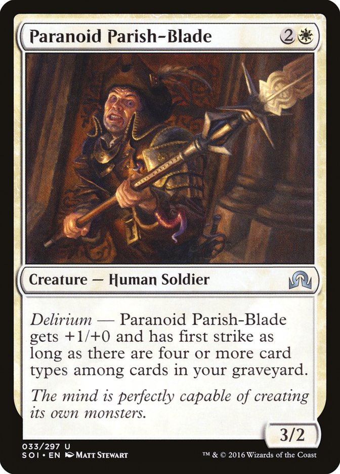 Paranoid Parish-Blade [Shadows over Innistrad] | Card Citadel