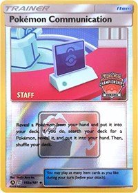 Pokemon Communication (152a/181) (Oceania International Promo) [Sun & Moon: Team Up] | Card Citadel