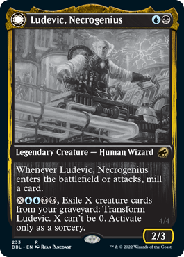 Ludevic, Necrogenius // Olag, Ludevic's Hubris [Innistrad: Double Feature] | Card Citadel
