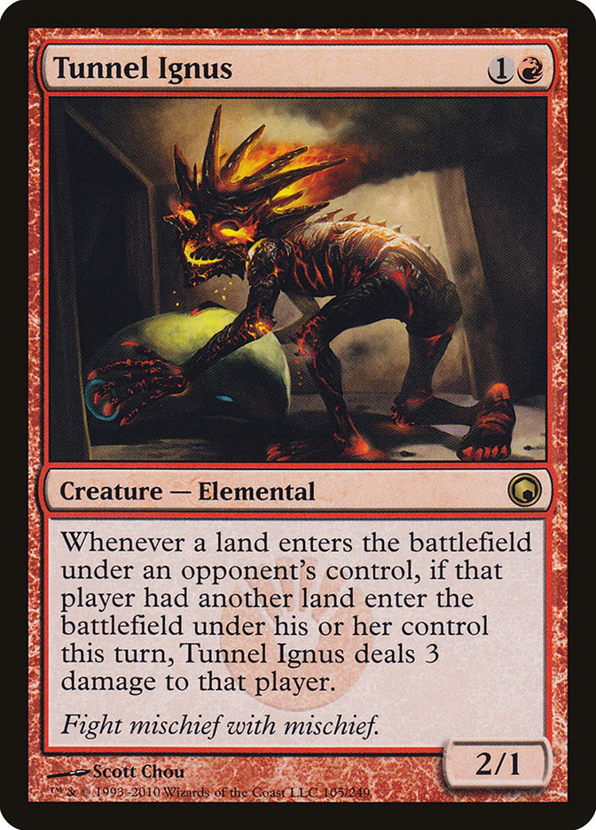 Tunnel Ignus [Scars of Mirrodin] | Card Citadel