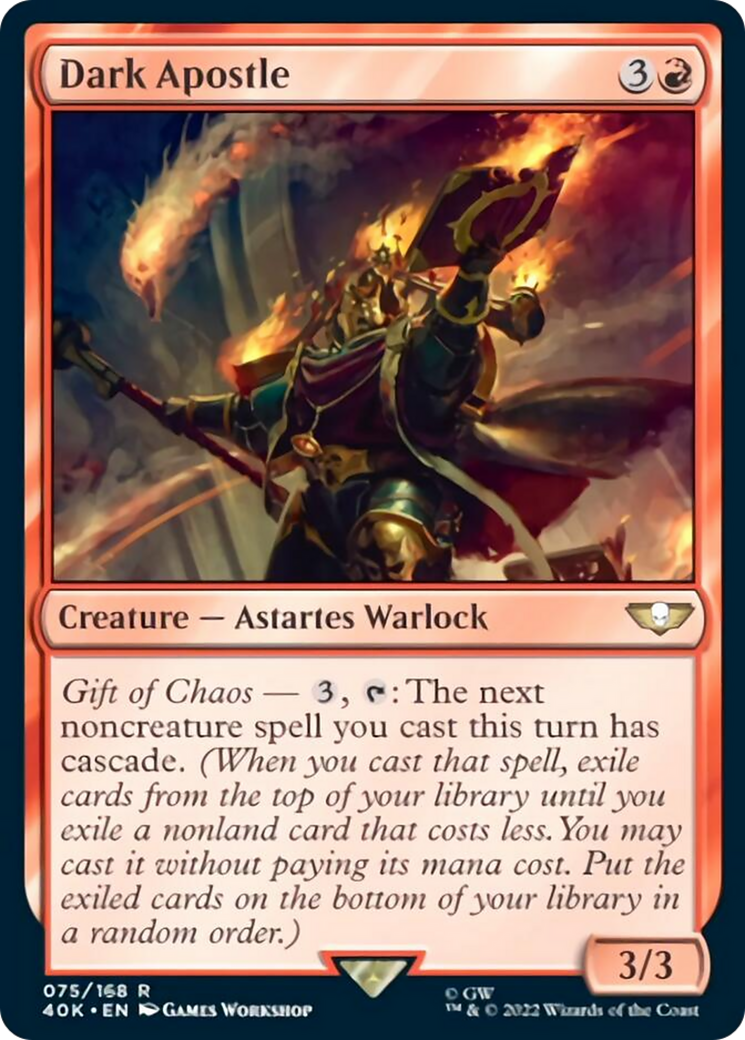 Dark Apostle (Surge Foil) [Universes Beyond: Warhammer 40,000] | Card Citadel