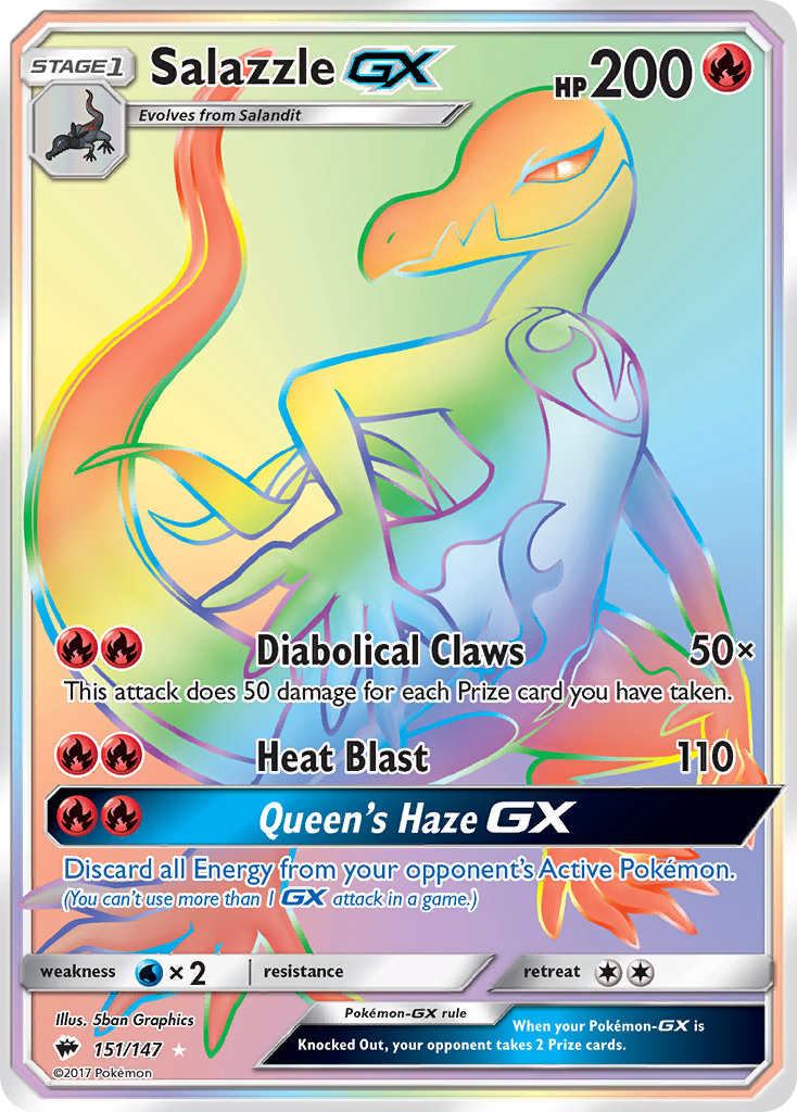 Salazzle GX (151/147) [Sun & Moon: Burning Shadows] | Card Citadel