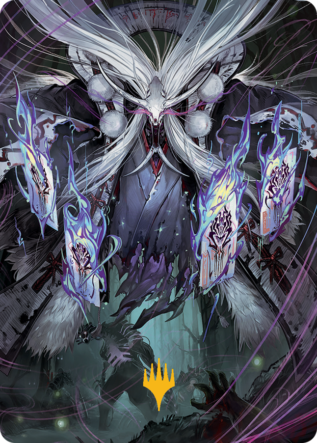Horobi, Death's Wail Art Card (Gold-Stamped Signature) [March of the Machine Art Series] | Card Citadel