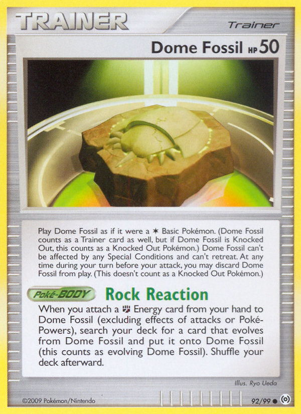 Dome Fossil (92/99) [Platinum: Arceus] | Card Citadel