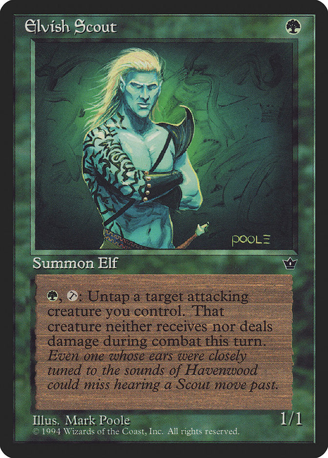 Elvish Scout (Mark Poole) [Fallen Empires] | Card Citadel