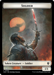Soldier // Ogre Double-Sided Token [Murders at Karlov Manor Commander Tokens] | Card Citadel