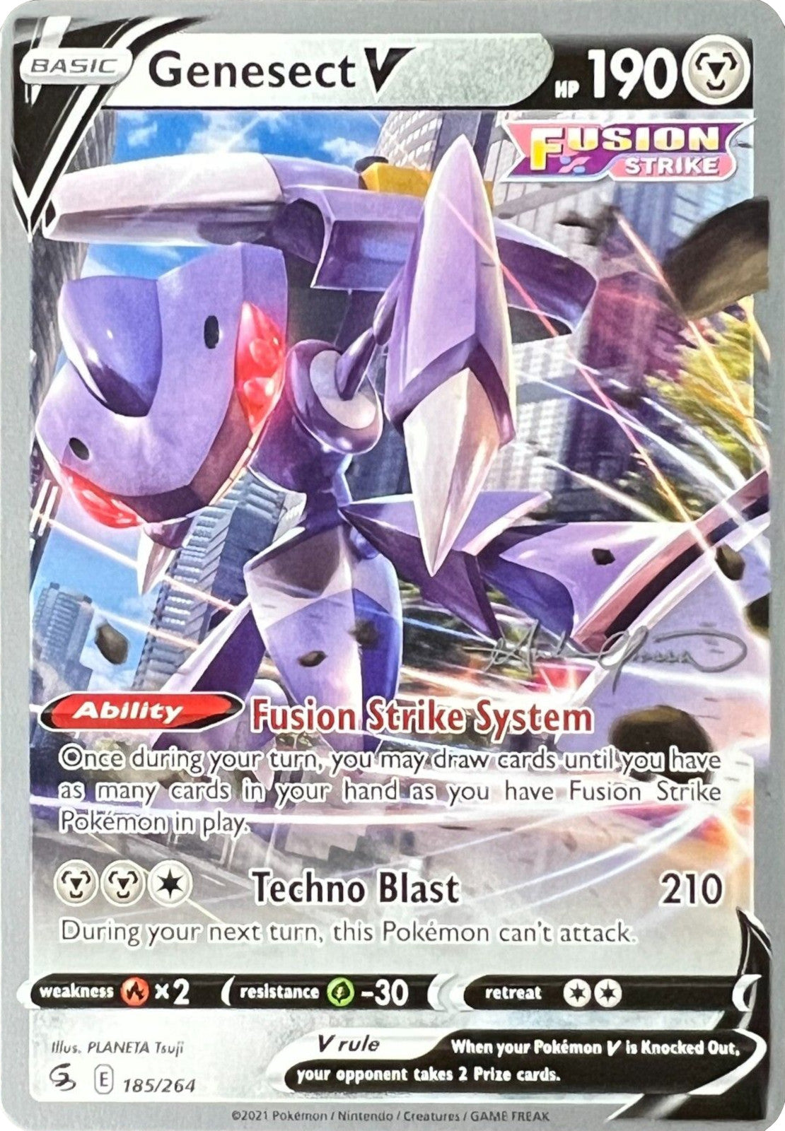 Genesect V (185/264) (The Shape of Mew - Andre Chiasson) [World Championships 2022] | Card Citadel