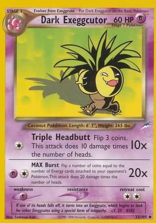 Dark Exeggutor (33/105) [Neo Destiny Unlimited] | Card Citadel