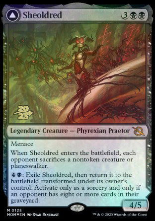 Sheoldred // The True Scriptures [March of the Machine Prerelease Promos] | Card Citadel