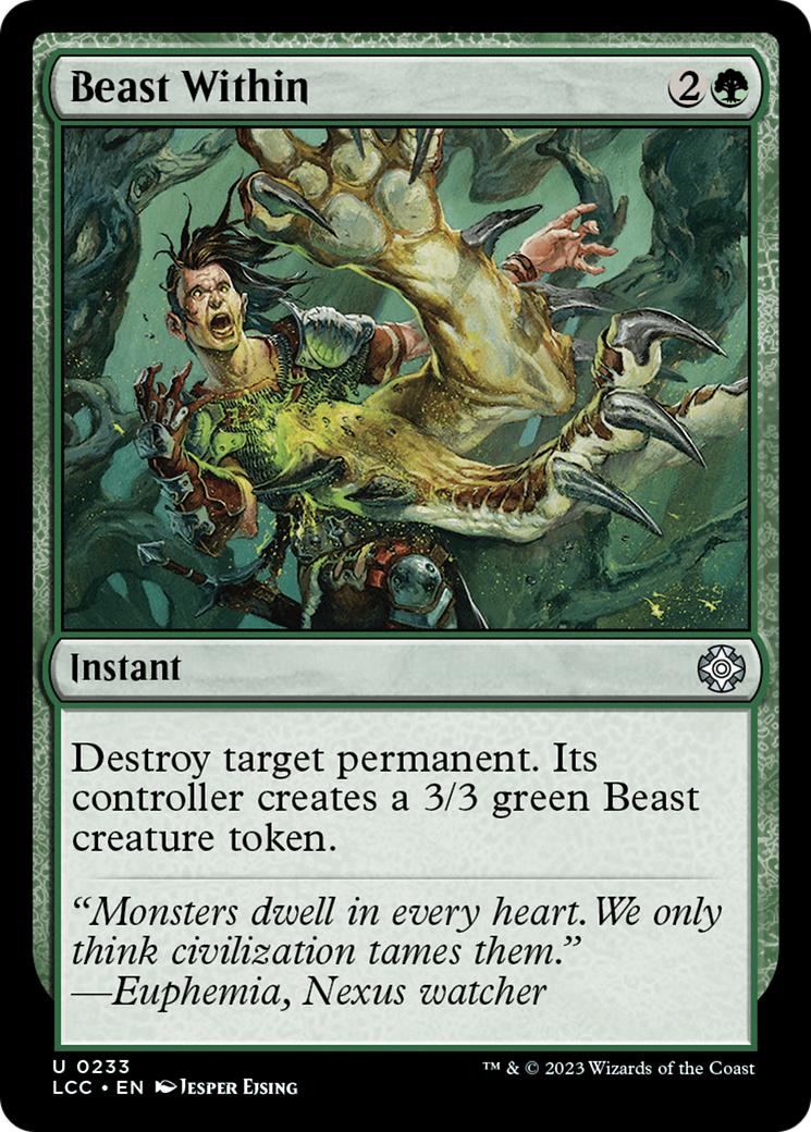 Beast Within [The Lost Caverns of Ixalan Commander] | Card Citadel