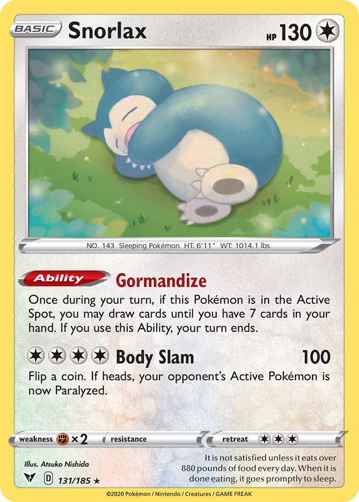 Snorlax (131/185) [Sword & Shield: Vivid Voltage] | Card Citadel