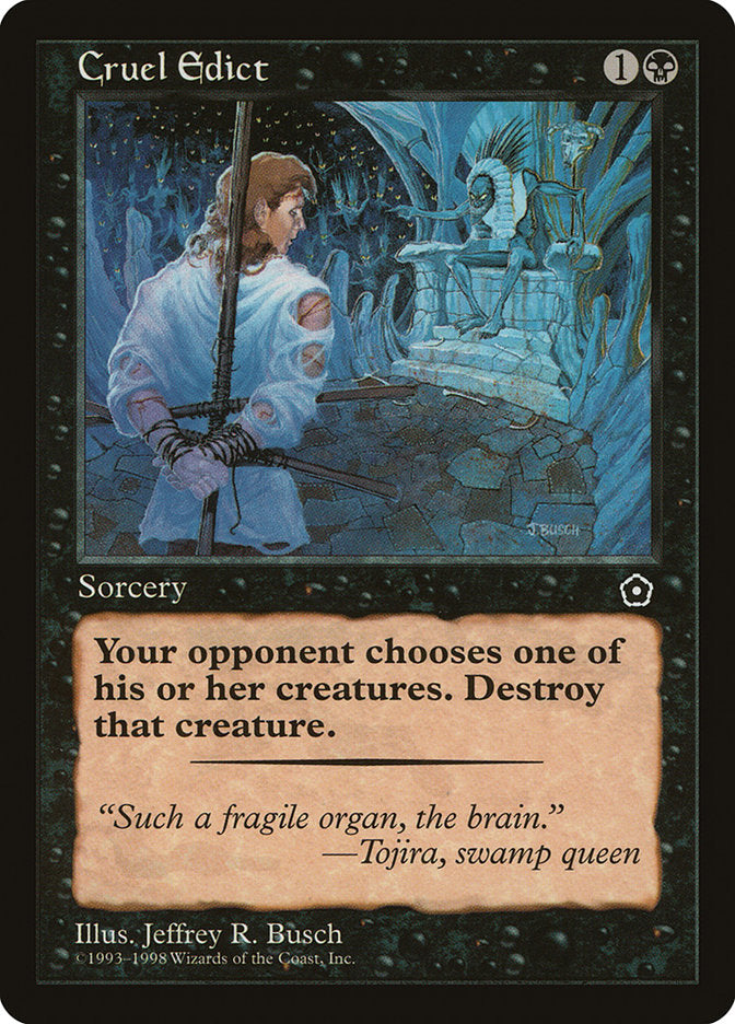 Cruel Edict [Portal Second Age] | Card Citadel