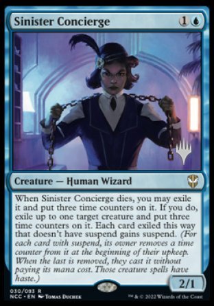 Sinister Concierge (Promo Pack) [Streets of New Capenna Commander Promos] | Card Citadel