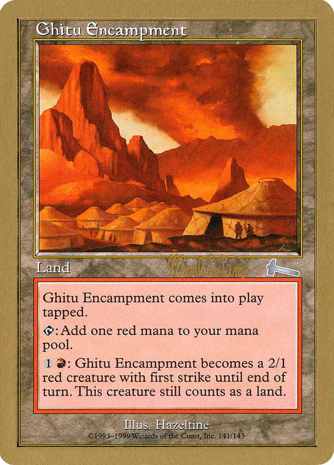 Ghitu Encampment (Mark Le Pine) [World Championship Decks 1999] | Card Citadel