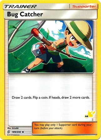 Bug Catcher (189/236) (Pikachu Stamp #44) [Battle Academy 2020] | Card Citadel