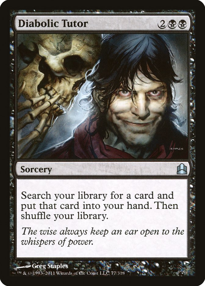 Diabolic Tutor [Commander 2011] | Card Citadel