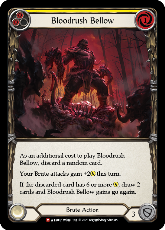 Bloodrush Bellow [U-WTR007] (Welcome to Rathe Unlimited)  Unlimited Normal | Card Citadel