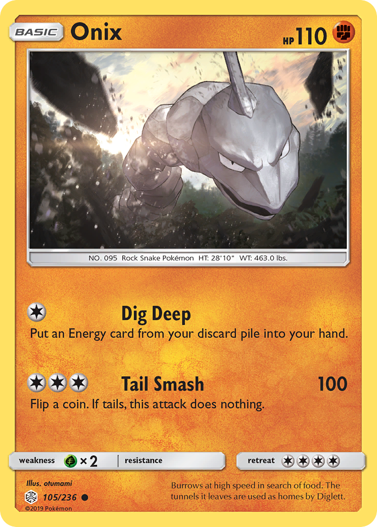 Onix (105/236) [Sun & Moon: Cosmic Eclipse] | Card Citadel