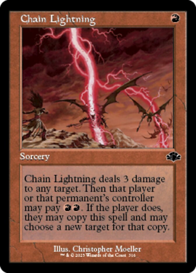 Chain Lightning (Retro) [Dominaria Remastered] | Card Citadel