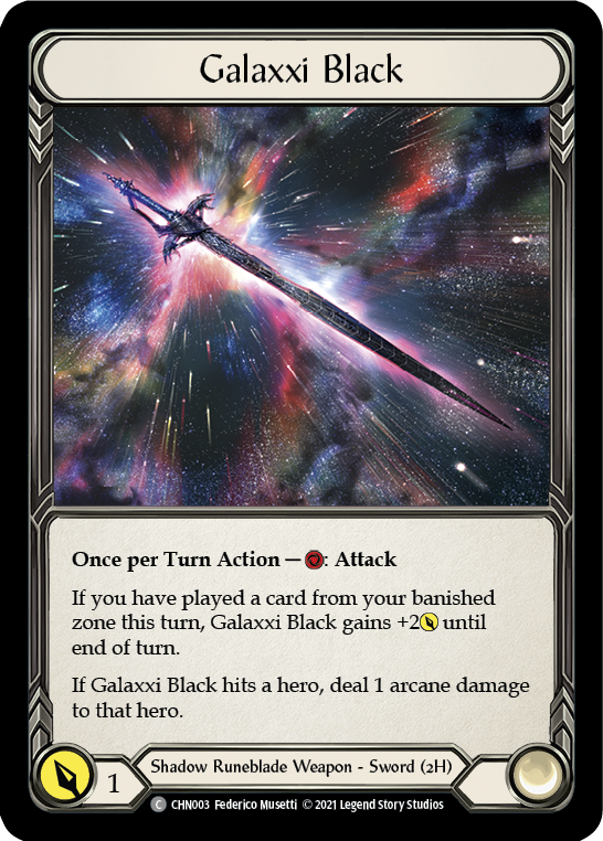 Galaxxi Black [CHN003] (Monarch Chane Blitz Deck) | Card Citadel