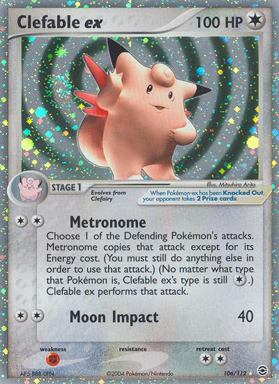 Clefable ex (106/112) [EX: FireRed & LeafGreen] | Card Citadel