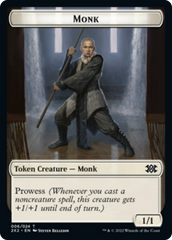 Bear // Monk Double-sided Token [Double Masters 2022 Tokens] | Card Citadel