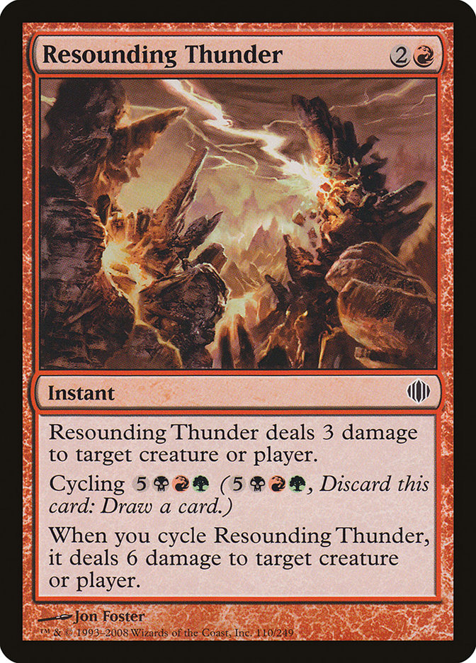 Resounding Thunder [Shards of Alara] | Card Citadel