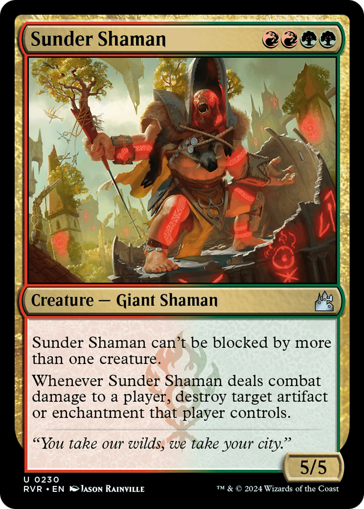Sunder Shaman [Ravnica Remastered] | Card Citadel