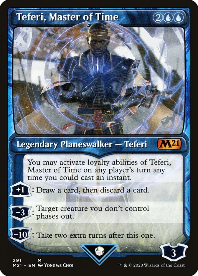 Teferi, Master of Time (Showcase) (291) [Core Set 2021] | Card Citadel