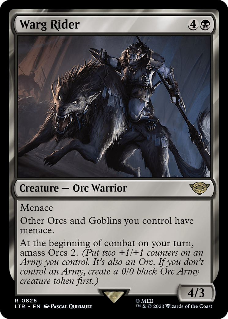 Warg Rider [The Lord of the Rings: Tales of Middle-Earth] | Card Citadel