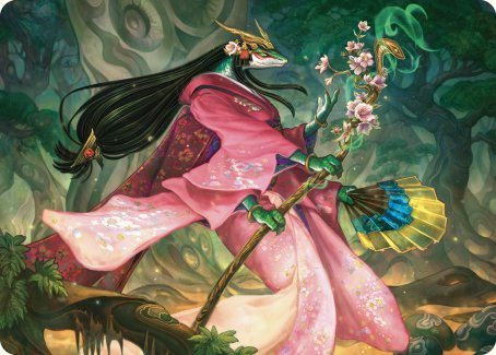 Sakiko, Mother of Summer Art Card [Commander Masters Art Series] | Card Citadel