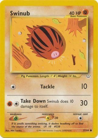 Swinub (57/64) [Neo Revelation Unlimited] | Card Citadel