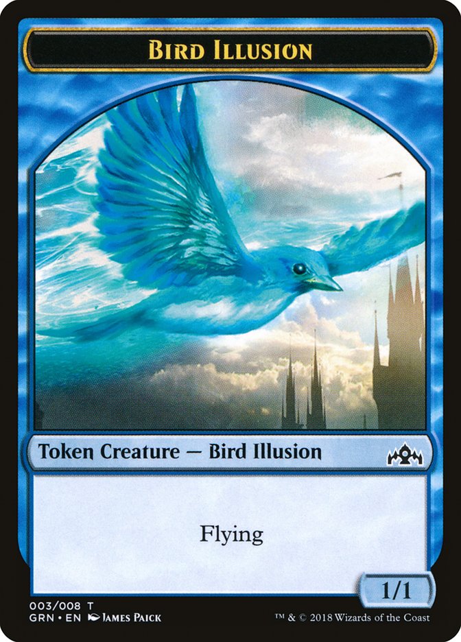 Bird Illusion Token [Guilds of Ravnica Tokens] | Card Citadel