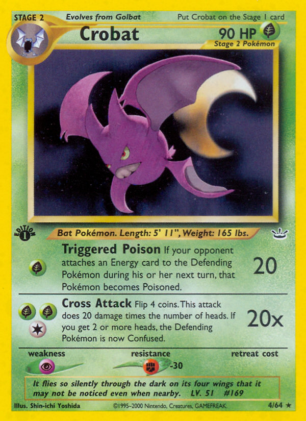 Crobat (4/64) [Neo Revelation 1st Edition] | Card Citadel