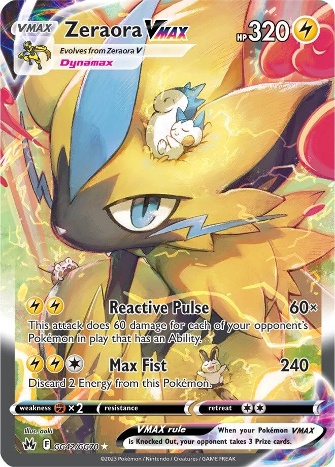 Zeraora VMAX (GG42/GG70) [Sword & Shield: Crown Zenith] | Card Citadel