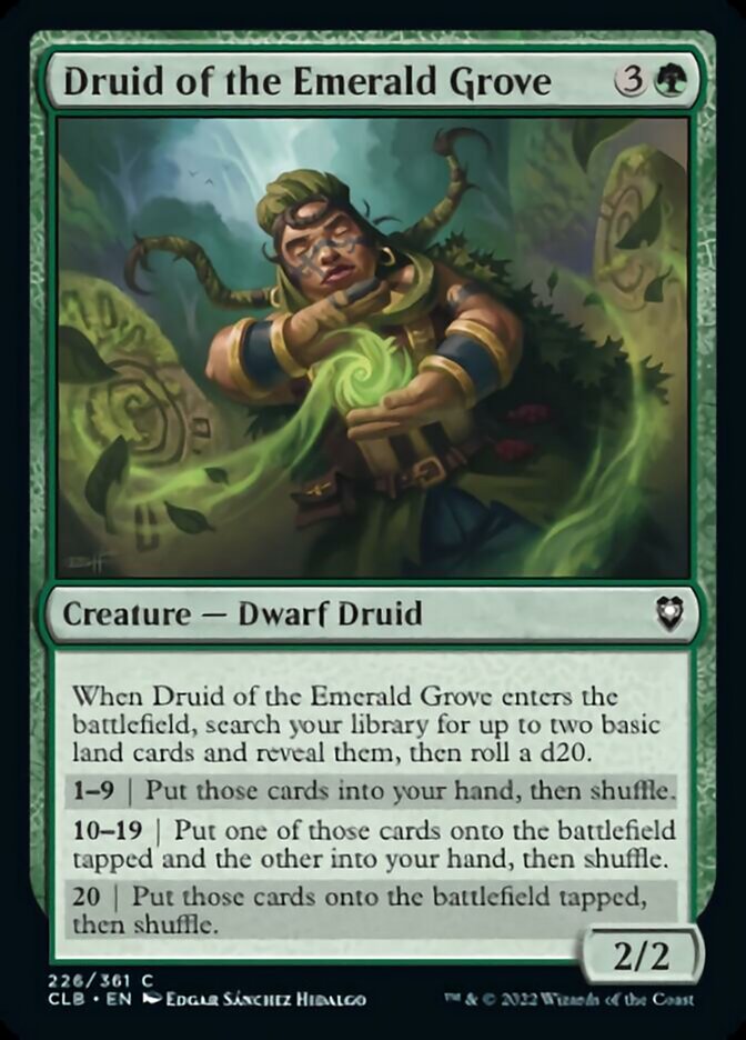 Druid of the Emerald Grove [Commander Legends: Battle for Baldur's Gate] | Card Citadel