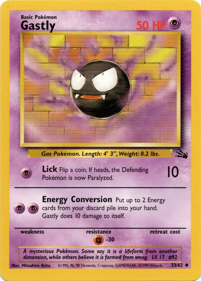 Gastly (33/62) [Fossil Unlimited] | Card Citadel