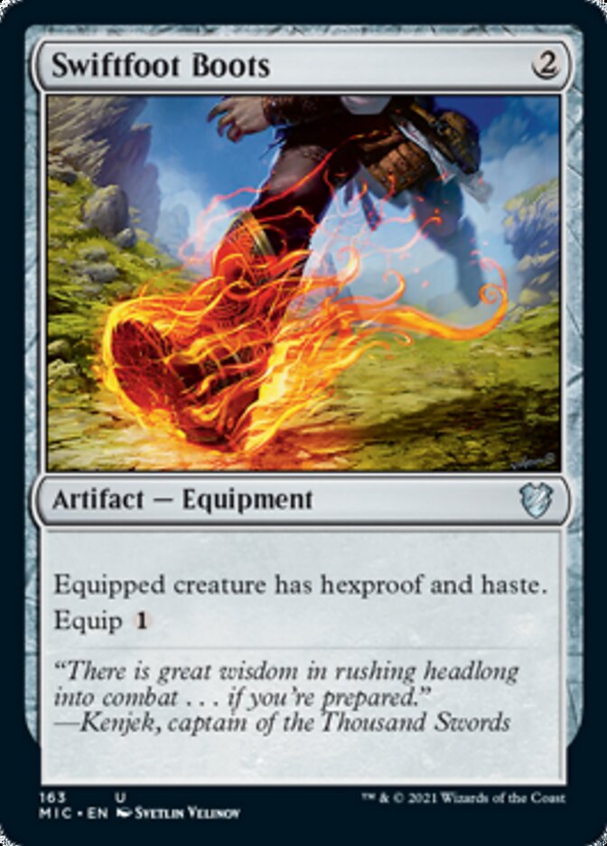 Swiftfoot Boots [Innistrad: Midnight Hunt Commander] | Card Citadel