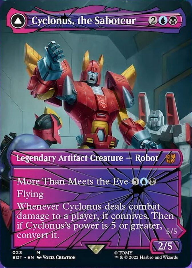 Cyclonus, the Saboteur // Cyclonus, Cybertronian Fighter (Shattered Glass) [Transformers] | Card Citadel