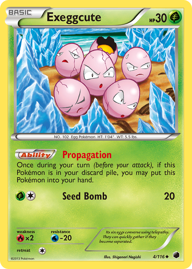 Exeggcute (4/116) [Black & White: Plasma Freeze] | Card Citadel