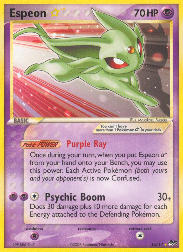 Espeon Star (16/17) [POP Series 5] | Card Citadel