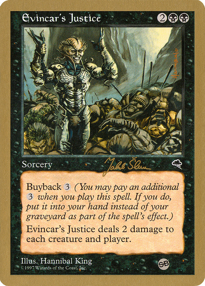 Evincar's Justice (Jakub Slemr) (SB) [World Championship Decks 1999] | Card Citadel