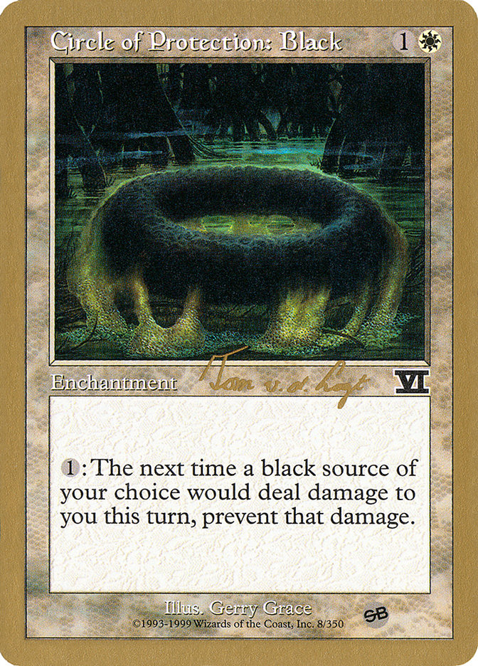 Circle of Protection: Black (Tom van de Logt) (SB) [World Championship Decks 2000] | Card Citadel