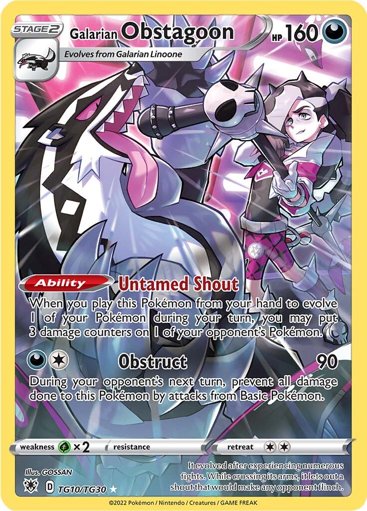 Galarian Obstagoon (TG10/TG30) [Sword & Shield: Astral Radiance] | Card Citadel