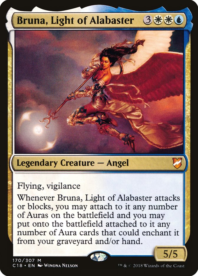 Bruna, Light of Alabaster (Oversized) [Commander 2018 Oversized] | Card Citadel